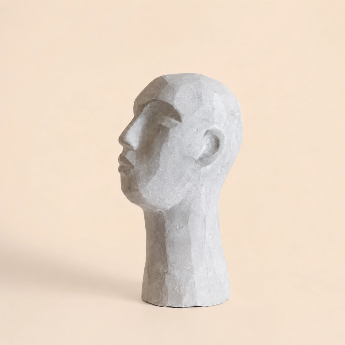 Abstract Faceted Head Sculpture Product Image